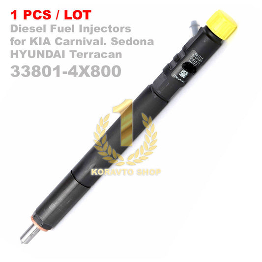 Delphi CRDI Diesel Fuel Injector 33801-4X800 / 33800-4X800 for Kia Carnival, Kia Sedona and Hyundai Terracan