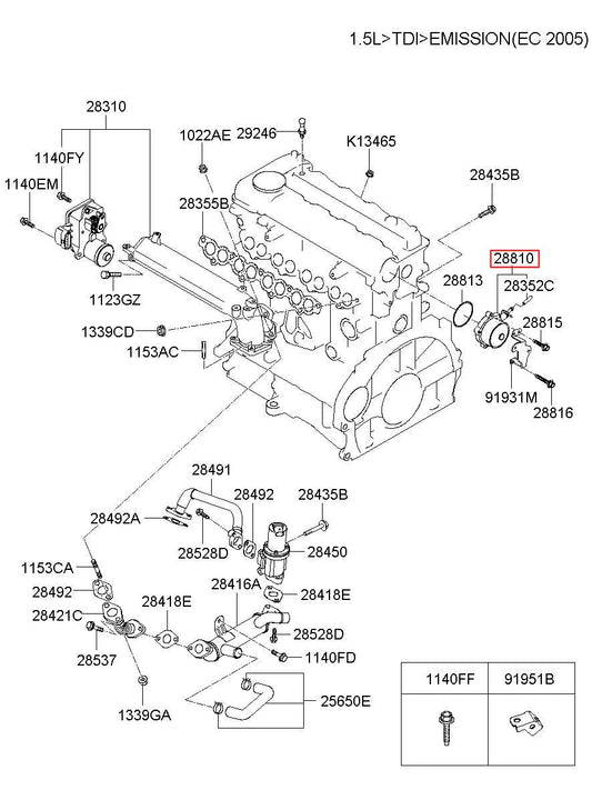 PUMP ASSY-VACUUM 38610-3A500 386103A500 38610 3A500