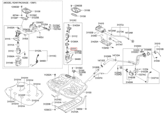 PUMP-FUEL 31111-3V900 311113V900 31111 3V900