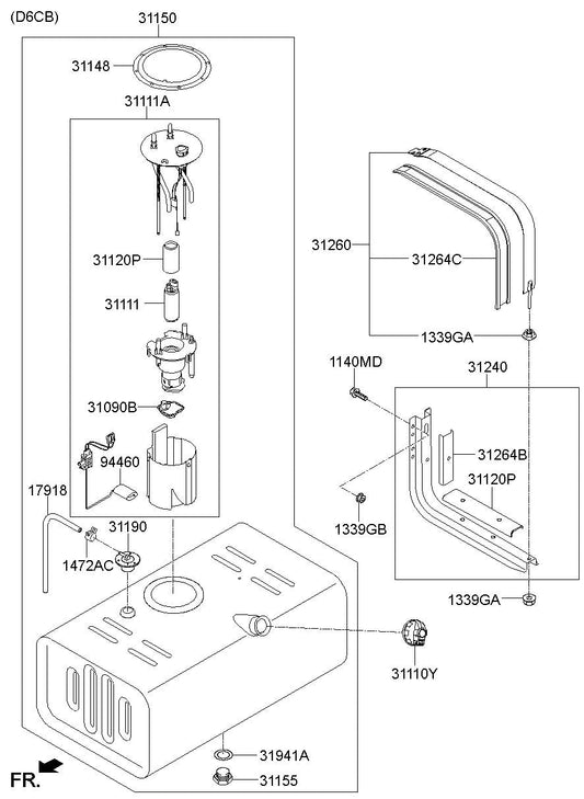 PUMP ASSY-FUEL 31150-5M000 311505M000 31150 5M000