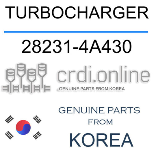 TURBOCHARGER 28231-4A430 282314A430 28231 4A430