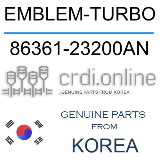 EMBLEM-TURBO 86361-23200AN 8636123200AN 86361 23200AN