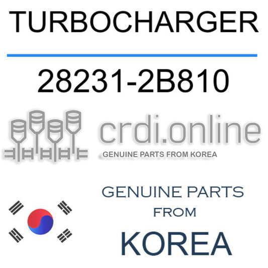 TURBOCHARGER 28231-2B810 282312B810 28231 2B810